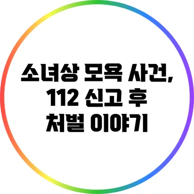 소녀상 모욕 사건, 112 신고 후 처벌 이야기